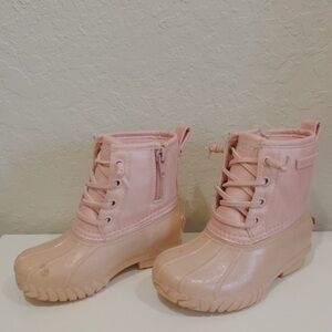 Nautica Girls Duck Boots Rain/Snow Boots Insulated Winter Boots